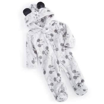 Disney | Baby Mickey Mouse-Print Zip Footed Coverall 