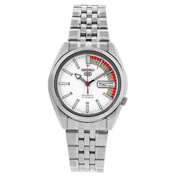 精工机械表, Seiko | Seiko 5 Automatic White Dial Mens Watch SNK369商品图片 3.3折