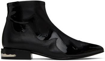Toga Pulla | Black Paneled Boots 3折