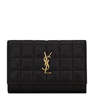 Yves Saint Laurent | Leather Quilted Monogram Wallet 