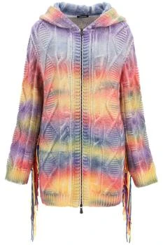 CANESSA | Canessa cashmere 'nordic rave' hooded cashmere cardigan,商家Baltini,价格¥11442