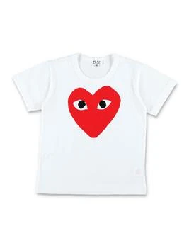 Comme des Garçons Play Kids | Comme des Garçons Play Kids Big Heart Printed T-Shirt,商家Cettire,价格¥336