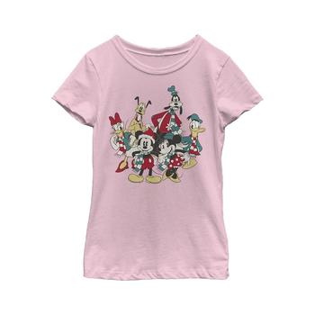 Disney | Girl's Mickey & Friends The Gangs Together For Holiday  Child T-Shirt商品图片,独家减免邮费