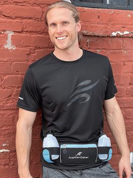 小棕瓶腰包, Jupiter Gear | Running Hydration Belt Waist Bag with Water-Resistant Pockets and 2 Water Bottles for Outdoor Sports商品图片 