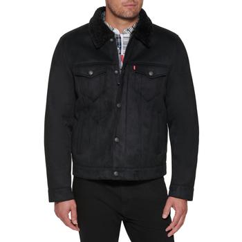Faux Shearling Trucker Jacket with Sherpa Lining product img
