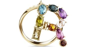 Dolce & Gabbana | 彩虹字母 R 精美彩色宝石18K黄金戒指,商家24S,价格¥18606