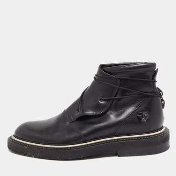 推荐Dior Black Leather Ankle Boots Size 40商品