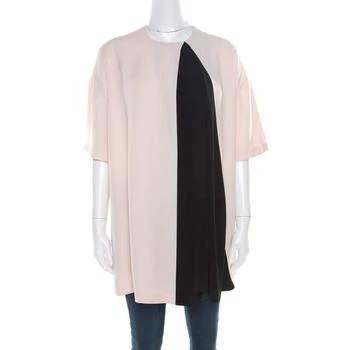 推荐Balenciaga Pink and Black Inverted Pleat Detail Tunic S商品