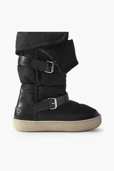 Isabel Marant | Zenora logo-appliquéd leather and padded shell snow boots,商家THE OUTNET US,价格¥2908