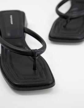 Topshop | Topshop Pella toe post sandal in black商品图片,4.5折×额外9.5折, 额外九五折
