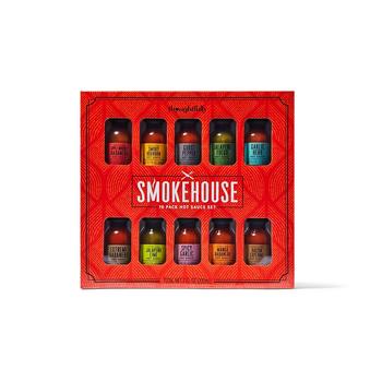 商品Smokehouse by Hot Sauce Gift Set, Variety of Natural Flavors, Set of 10图片
