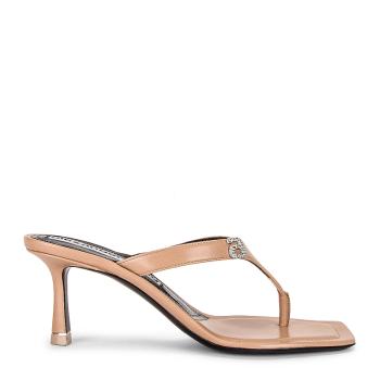 alexander wang鞋真假, Alexander Wang | ALEXANDER WANG 女士粉色皮革高跟凉鞋 30C220S025-272商品图片 独家减免邮费