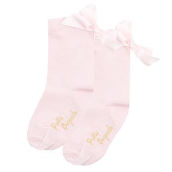 商品Pink Ribbon Bow Socks图片