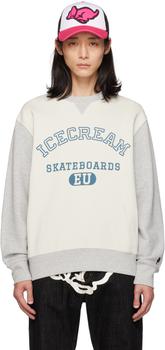 商品Icecream | 灰白色 Collegiate 套头衫,商家SSENSE CN,价格¥980图片