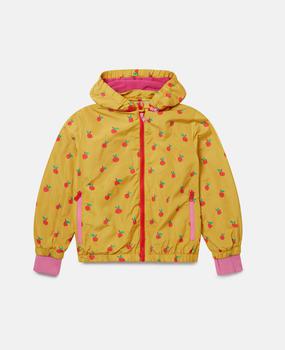 推荐Stella McCartney - Apple Print Rain Jacket, Woman, Yellow, Size: 3商品