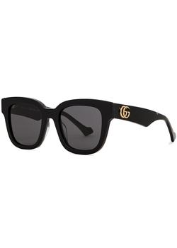 推荐Black square-frame sunglasses商品