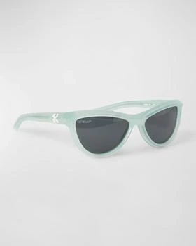 推荐Atlanta Teal Acetate Cat-Eye Sunglasses商品