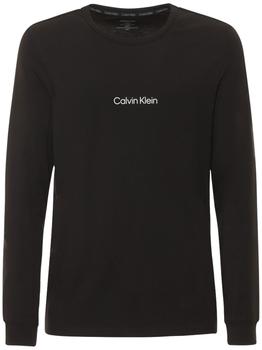 Calvin Klein | Logo Cotton Blend Long Sleeve T-shirt商品图片,额外6折, 额外六折