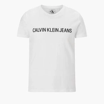 推荐Calvin Klein Jeans Men's Core Institutional Logo T-Shirt - Bright White商品