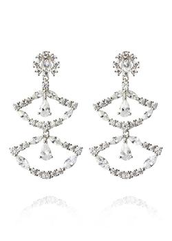推荐Sterling silver cubic zirconia dandelion blossom earrings商品