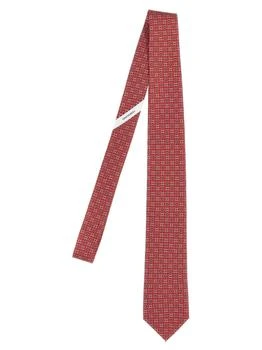 Salvatore Ferragamo | Printed Tie Ties, Papillon Red,商家Wanan Luxury,价格¥1052