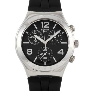 推荐Swatch Noir De Bienne Chronograph Black Watch YCS116商品