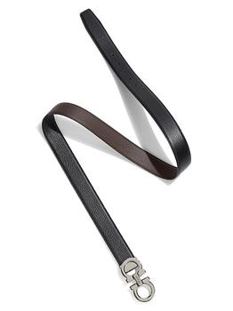 推荐Adjustable & Reversible Double Gancini Buckle Belt商品