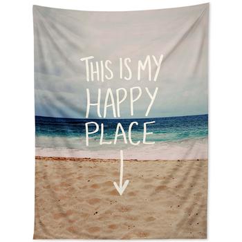 商品DENY Designs | Leah Flores Happy Place Beach Tapestry,商家Macy's,价格¥552图片
