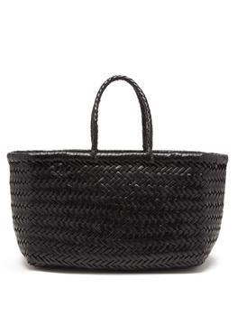 product Triple Jump small woven-leather basket bag image