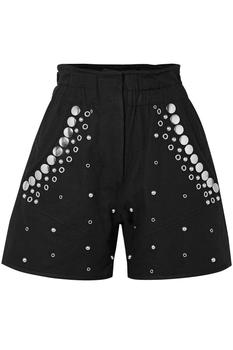 女士Isabel Marant, Isabel Marant | Esytis embellished cotton-canvas shorts商品图片 3折