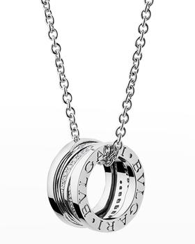 B.Zero1 18k White Gold Diamond Pave Charm Necklace,价格$6050