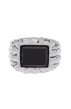商品Effy | Sterling Silver Onyx Inlay Textured Ring - Size 10,商家Nordstrom Rack,价格¥741图片