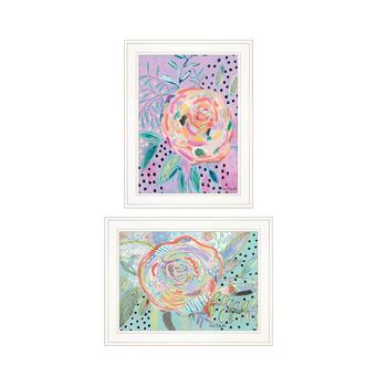 商品Trendy Décor 4U | Bloom for Yourself 2-Piece Vignette by Kait Roberts, White Frame, 15" x 19",商家Macy's,价格¥1145图片