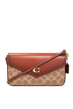 推荐Coach Wyn Logo Plaque Monogram Pattern Crossbody Bag商品