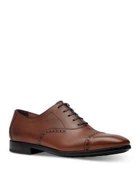 ugg男鞋正装鞋, Salvatore Ferragamo | Men's Riley Leather Cap Toe Oxford Dress Shoes商品图片 