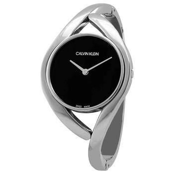 手表女ck精选, Calvin Klein | Party Small Black Dial Bangle Ladies Watch K8U2S111商品图片 1.6折