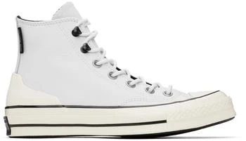 Converse | 白色 Chuck 70 高帮�运动鞋 