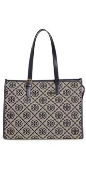 推荐Tory Burch 汤丽柏琦 T 交织字母提花织物托特包商品