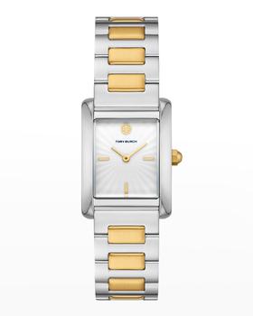 tory burch eleanor, Tory Burch | The Eleanor Watch with Two-Tone Bracelet Strap商品图片 