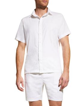 推荐Men's Stretch Linen Sport Shirt商品