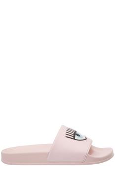 Chiara Ferragni | Chiara Ferragni Logo Printed Open-Toe Pool Slides商品图片,5.7折起
