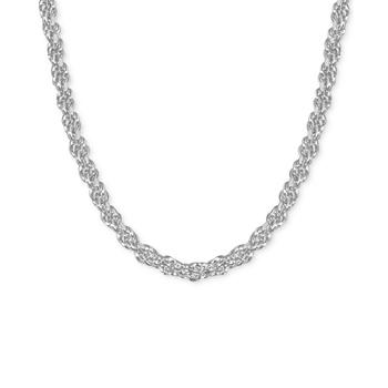 商品Silver Plated Rope Link 24" Chain Necklace图片