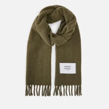 推荐Maison Kitsuné Fringed Wool-Blend Scarf商品