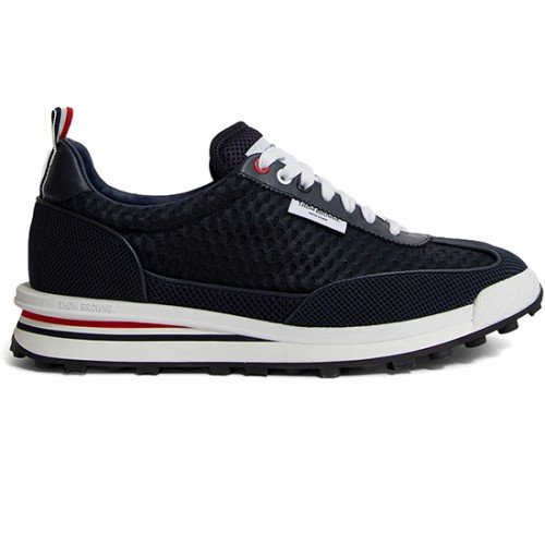 thom browne鞋低帮鞋, Thom Browne | THOM BROWNE 男士黑色运动鞋 MFD228B-03193-415商品图片 独家减免邮费