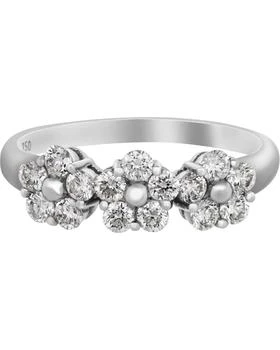 推荐Piero Milano 18K White Gold Diamond 0.73ct. tw. Ring Sz 6.25 RIDI-109591-560.564商品