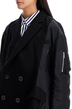 ★sacai★関税込♪日本完売♪Wool Melton x Nylon ジャケット サカイ - sacai | Denim x Melton Jacket-Indigo-2の通販