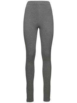 Totême | Zip Stretch Viscose Leggings商品图片,6.4折×额外8折, 独家减免邮费, 额外八折