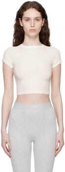 SKIMS | White New Vintage Cropped Raglan T-Shirt商品图片,独家减免邮费
