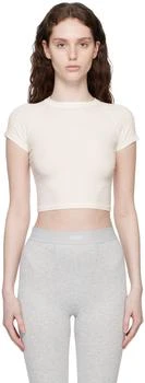 SKIMS | White New Vintage Cropped Raglan T-Shirt 