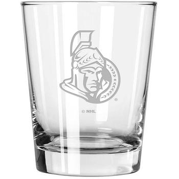 商品Multi Ottawa Senators 15 oz Etched Double Old Fashioned Glass图片
